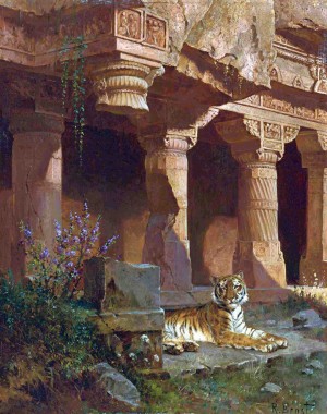 Tiger at rest